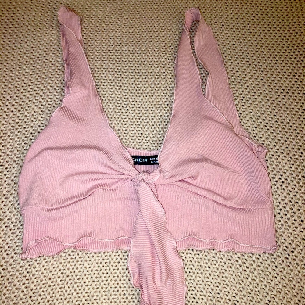 Pink crop top